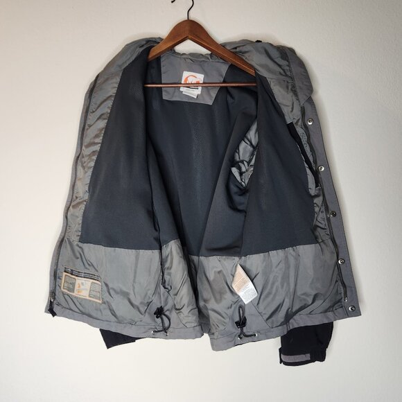 Sorel Mens Small Black Rain Jacket Omni-Tech Waterproof Hooded - Picture 2 of 12